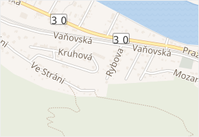 Kruhová v obci Ústí nad Labem - mapa ulice
