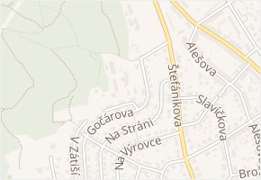 Lesní cesta v obci Ústí nad Labem - mapa ulice