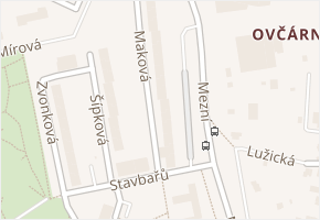 Maková v obci Ústí nad Labem - mapa ulice