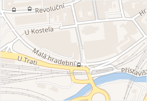 Malá hradební v obci Ústí nad Labem - mapa ulice