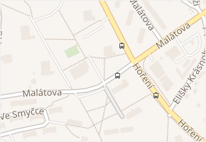 Malátova v obci Ústí nad Labem - mapa ulice