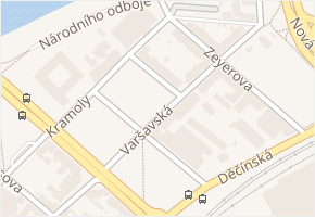 Mánesova v obci Ústí nad Labem - mapa ulice