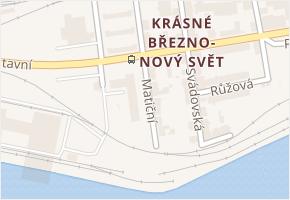 Matiční v obci Ústí nad Labem - mapa ulice