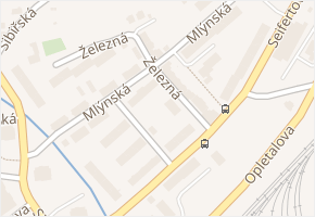 Mlýnská v obci Ústí nad Labem - mapa ulice