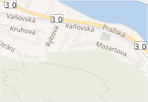 Mozartova v obci Ústí nad Labem - mapa ulice