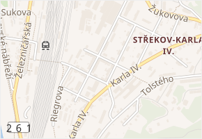 Myslbekova v obci Ústí nad Labem - mapa ulice