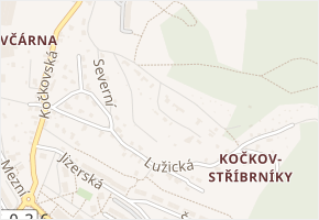 Na Kopečku v obci Ústí nad Labem - mapa ulice