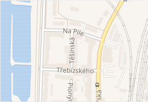 Na Pile v obci Ústí nad Labem - mapa ulice