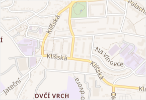 Na Popluží v obci Ústí nad Labem - mapa ulice