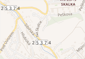 Na Skalce v obci Ústí nad Labem - mapa ulice