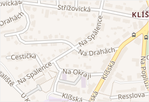 Na Spálence v obci Ústí nad Labem - mapa ulice