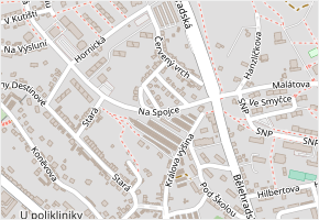 Na Spojce v obci Ústí nad Labem - mapa ulice