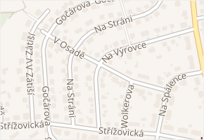 Na Stráni v obci Ústí nad Labem - mapa ulice