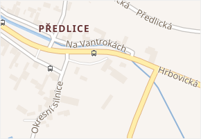 Na Vantrokách v obci Ústí nad Labem - mapa ulice
