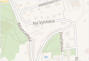 Na Vyhlídce v obci Ústí nad Labem - mapa ulice