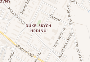 Návětrná v obci Ústí nad Labem - mapa ulice