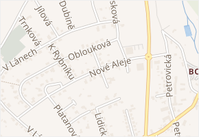 Nové Aleje v obci Ústí nad Labem - mapa ulice