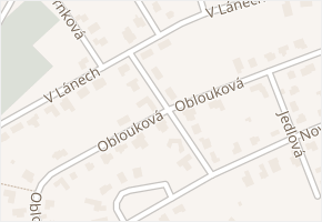 Oblouková v obci Ústí nad Labem - mapa ulice