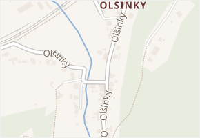 Olšinky v obci Ústí nad Labem - mapa ulice