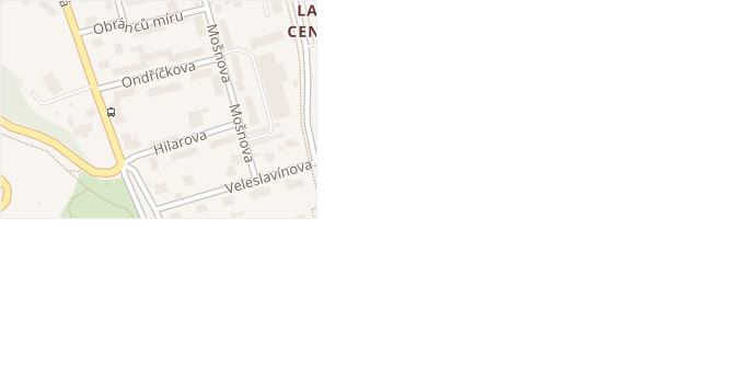 Ondříčkova v obci Ústí nad Labem - mapa ulice
