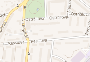 Ostrčilova v obci Ústí nad Labem - mapa ulice