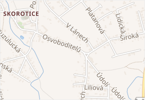 Osvoboditelů v obci Ústí nad Labem - mapa ulice