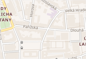 Pařížská v obci Ústí nad Labem - mapa ulice