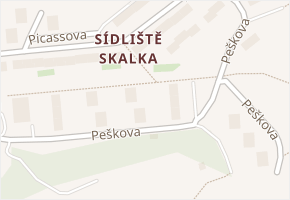 Peškova v obci Ústí nad Labem - mapa ulice