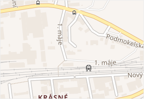 Podmokelská v obci Ústí nad Labem - mapa ulice