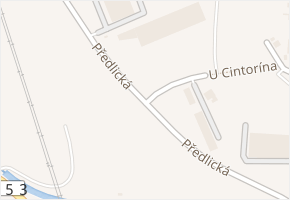 Předlická v obci Ústí nad Labem - mapa ulice