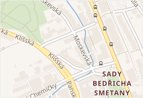 Prokopa Diviše v obci Ústí nad Labem - mapa ulice
