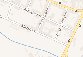 Řeháčkova v obci Ústí nad Labem - mapa ulice