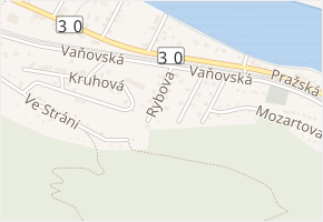 Rybova v obci Ústí nad Labem - mapa ulice
