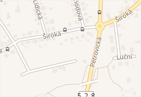 Široká v obci Ústí nad Labem - mapa ulice