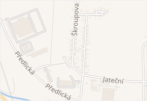 Škroupova v obci Ústí nad Labem - mapa ulice