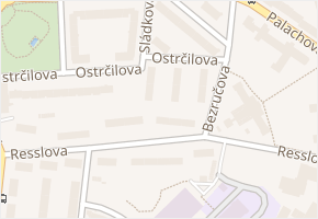 Sládkova v obci Ústí nad Labem - mapa ulice