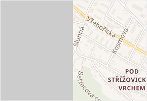 Slunná v obci Ústí nad Labem - mapa ulice