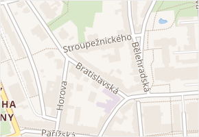 Stroupežnického v obci Ústí nad Labem - mapa ulice