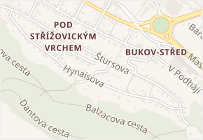 Štursova v obci Ústí nad Labem - mapa ulice