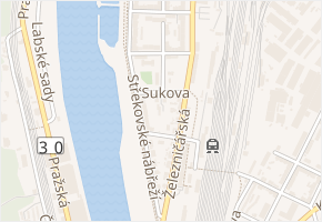 Sukova v obci Ústí nad Labem - mapa ulice