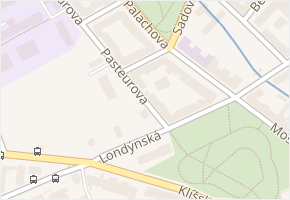 Thomayerova v obci Ústí nad Labem - mapa ulice