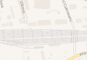 U Cukrovaru v obci Ústí nad Labem - mapa ulice