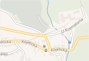 U Krematoria v obci Ústí nad Labem - mapa ulice
