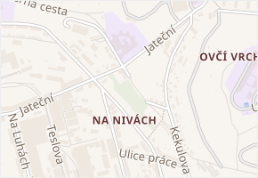 U Lanovky v obci Ústí nad Labem - mapa ulice