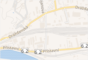 U Podjezdu v obci Ústí nad Labem - mapa ulice