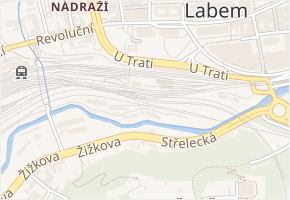 U Trati v obci Ústí nad Labem - mapa ulice