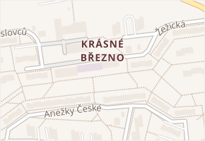 Ústí nad Labem-Neštěmice v obci Ústí nad Labem - mapa městské části