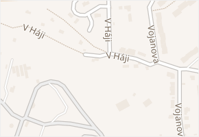 V Háji v obci Ústí nad Labem - mapa ulice