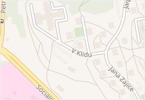 V Klidu v obci Ústí nad Labem - mapa ulice