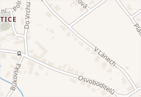 V Lánech v obci Ústí nad Labem - mapa ulice
